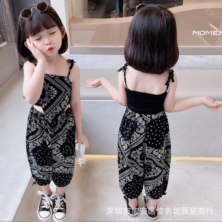 A23030901吊帶防蚊褲兩件套-夏季薄款