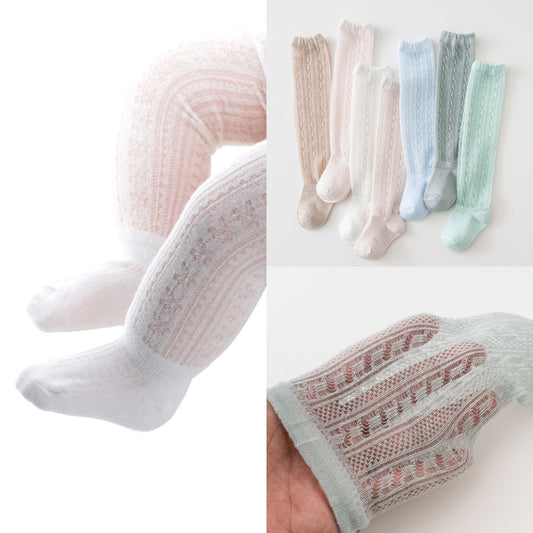 GD24051915新夏春秋薄款嬰兒防蚊襪薄棉鬆口寶寶空調長筒兒童襪子批發(上面是3雙的價格)(9-12天到貨)