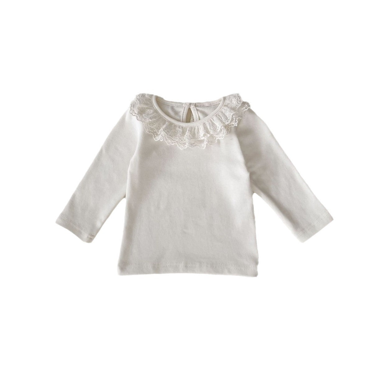 GK25121815春秋新款新生兒打底衫韓版女童純種蕾絲領長袖娃娃衫色打底衣(➡️2件或2套起,廠商才有出貨)(可以混搭開頭GK商品)