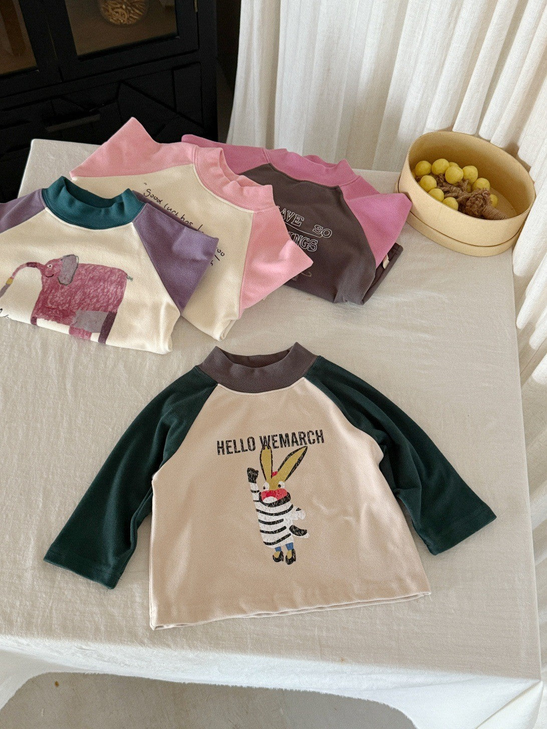 GN26012719兒童加厚格子棉裙2025秋冬新款小寶寶衣服韓版童裝男童加絨套裝