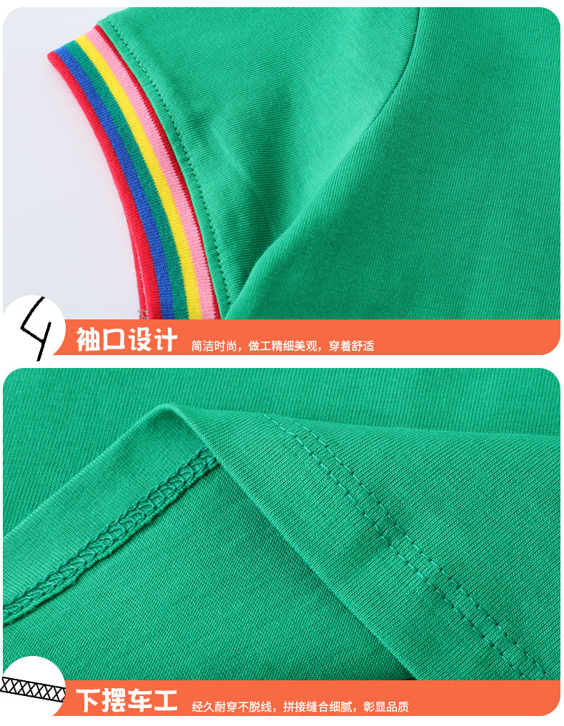 E26040815童裝歐美時尚針織兒童服裝女童中小童邊境女童短袖