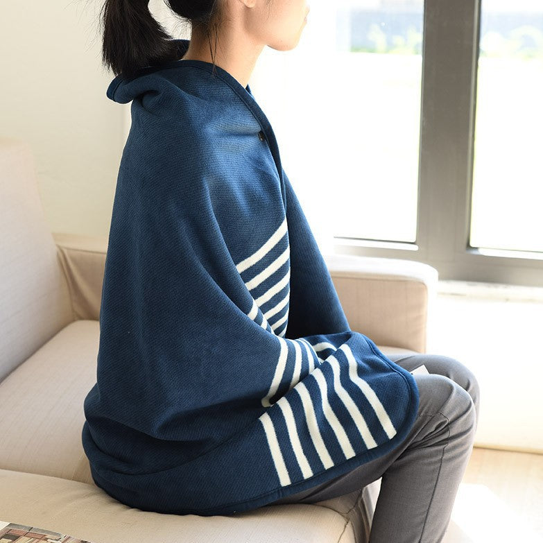 Z26010105日式無印秋冬消費潮蓋毯毛毯披肩針織外銷進口