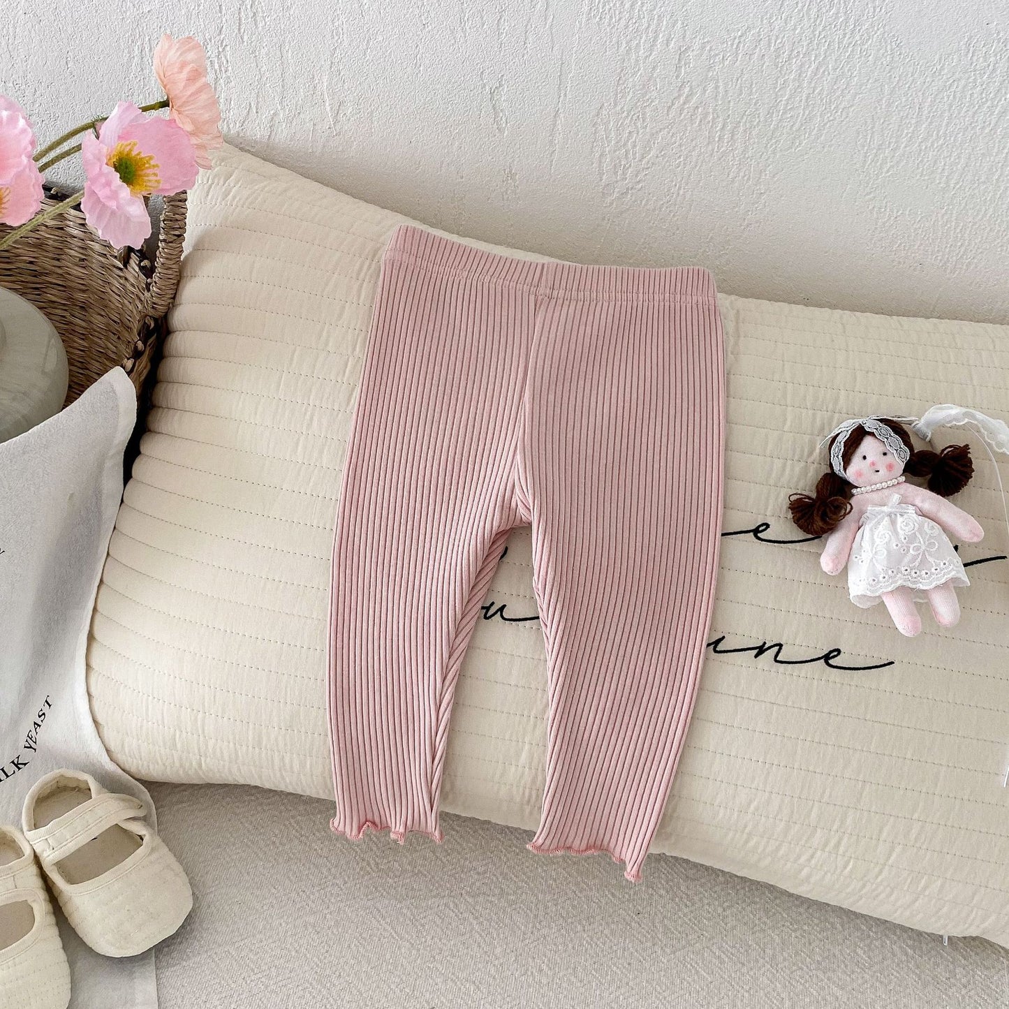 G25092514女童春秋新款彈性褲襪寶寶兒童外穿韓版休閒長褲簡約緊身褲跨境