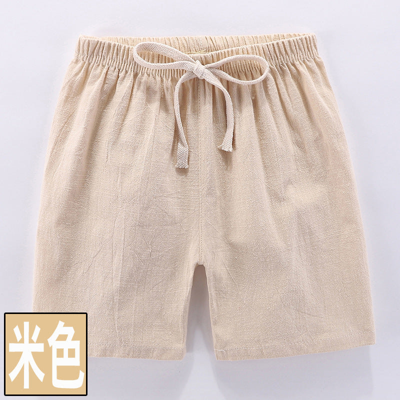 CK26050523兒童短褲純棉夏季薄型男童五分運動休閒家居褲女童小孩寶寶熱褲子(9-12天到貨)