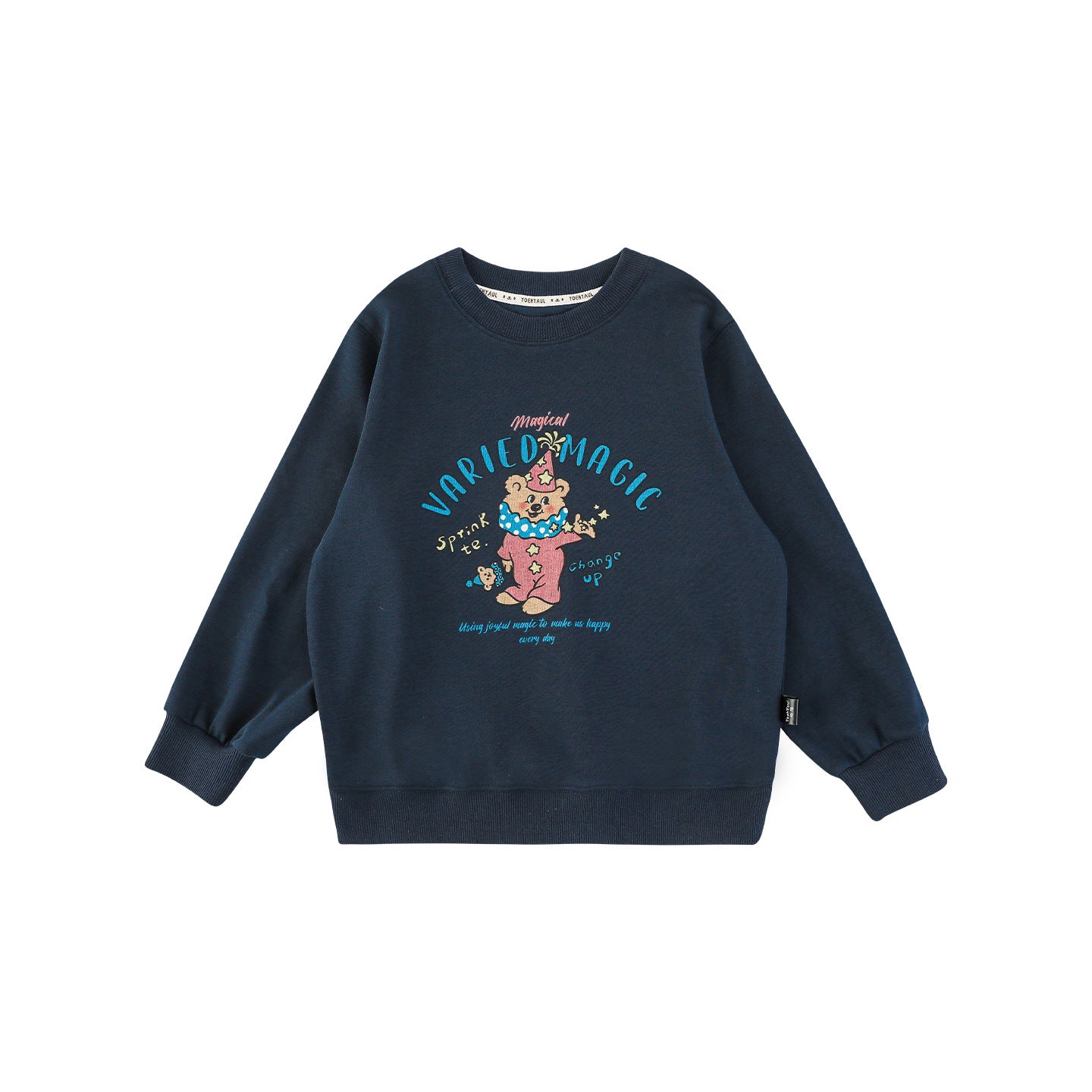 CA25112717女童百搭加絨衛衣2025秋季兒童童趣可愛百變卡通範保暖上衣長袖