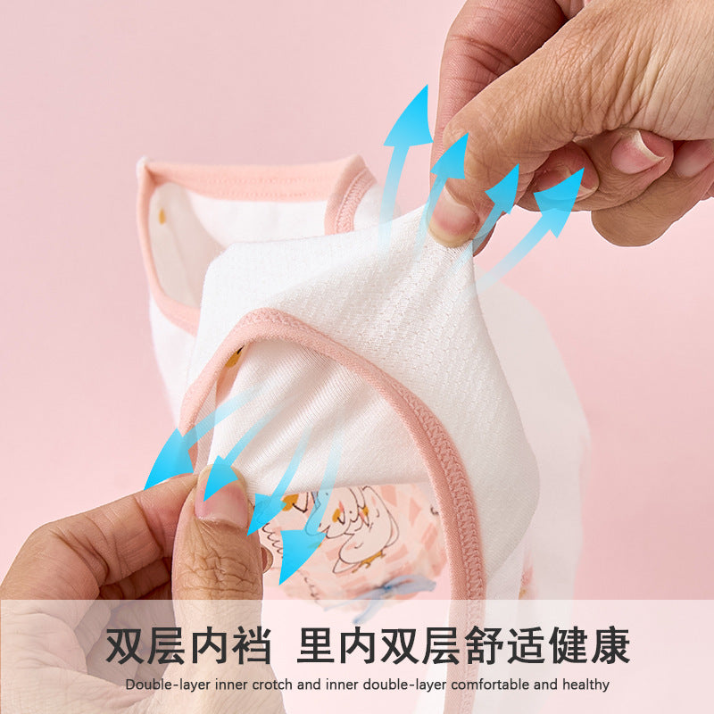 SB26030201兒童內褲女童純棉
A類棉三角褲女孩小童中大童不夾屁屁