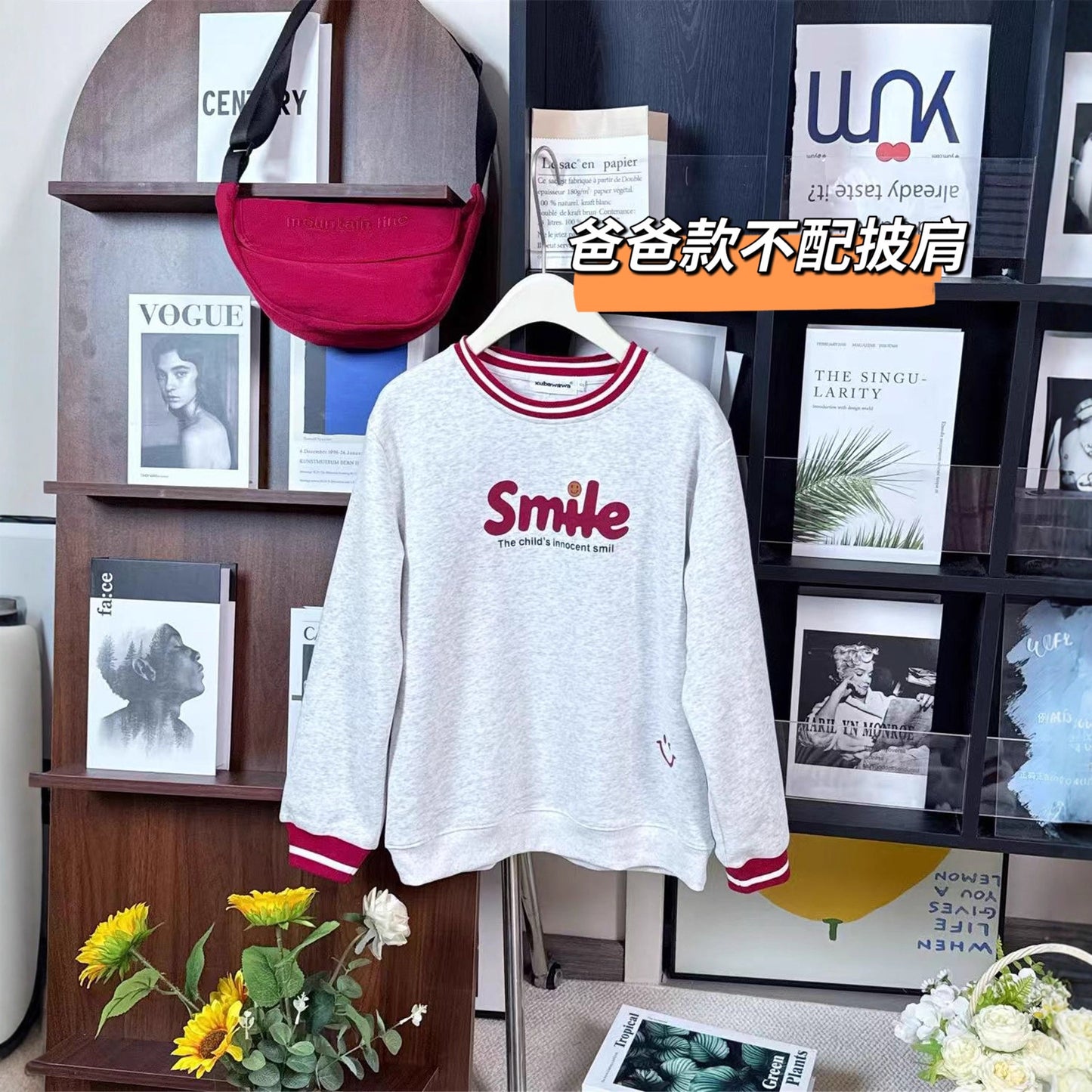 L25120403親子裝秋冬一家三口新生上班服洋氣媽媽女裝字母加絨衛衣套裝潮