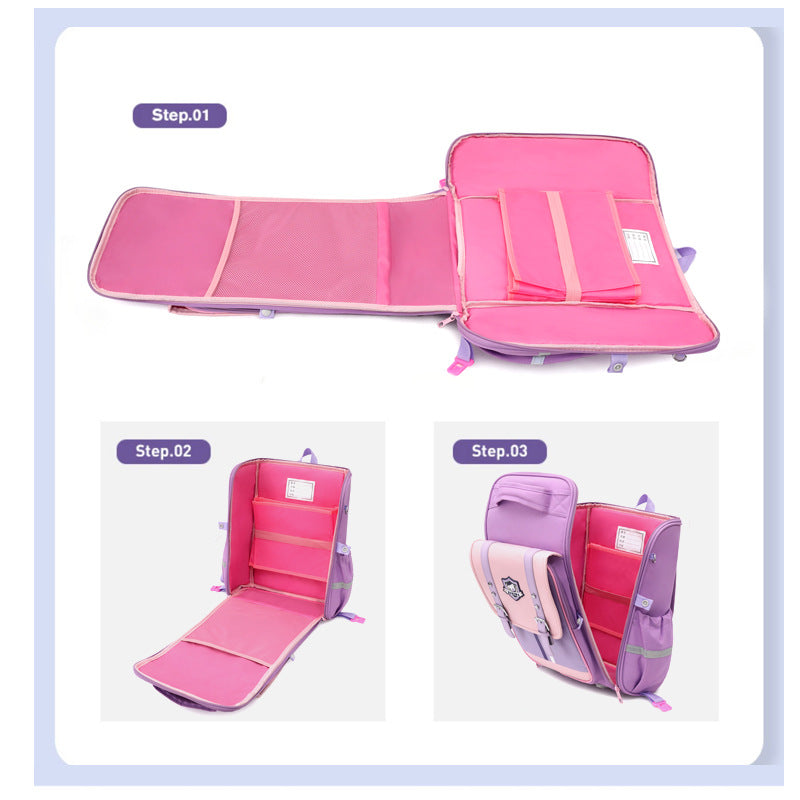 Z25022306拉桿書包小學生男孩一二三到四六年級女兒童六輪爬樓梯防水拖曳箱