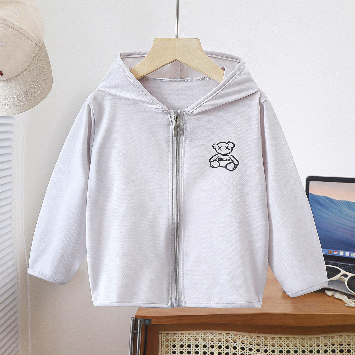 Z25022318冰絲薄款兒童防曬衣透氣防曬男童女童防曬服夏日防曬衫