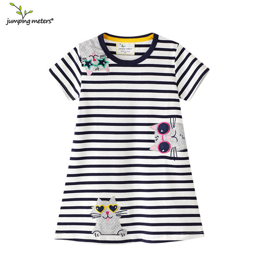 E26040816歐美童裙亞馬遜邊境熱賣童裝女童裙繡花兒童童裙