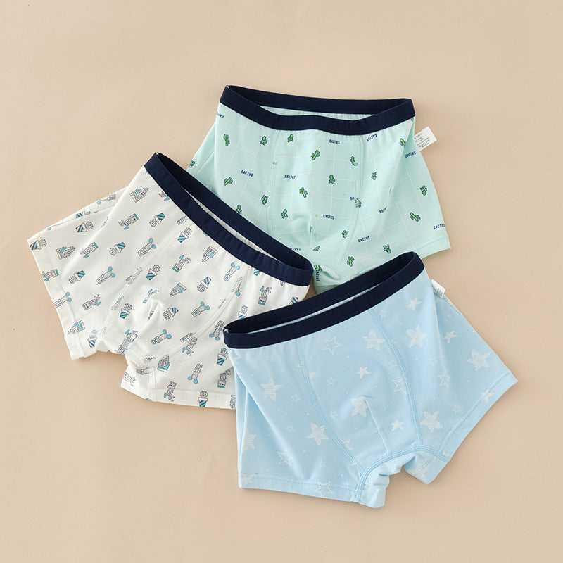 Z25040110男童內褲純棉批發兒童中大童短褲青少年男生a類平角四角寶寶底褲