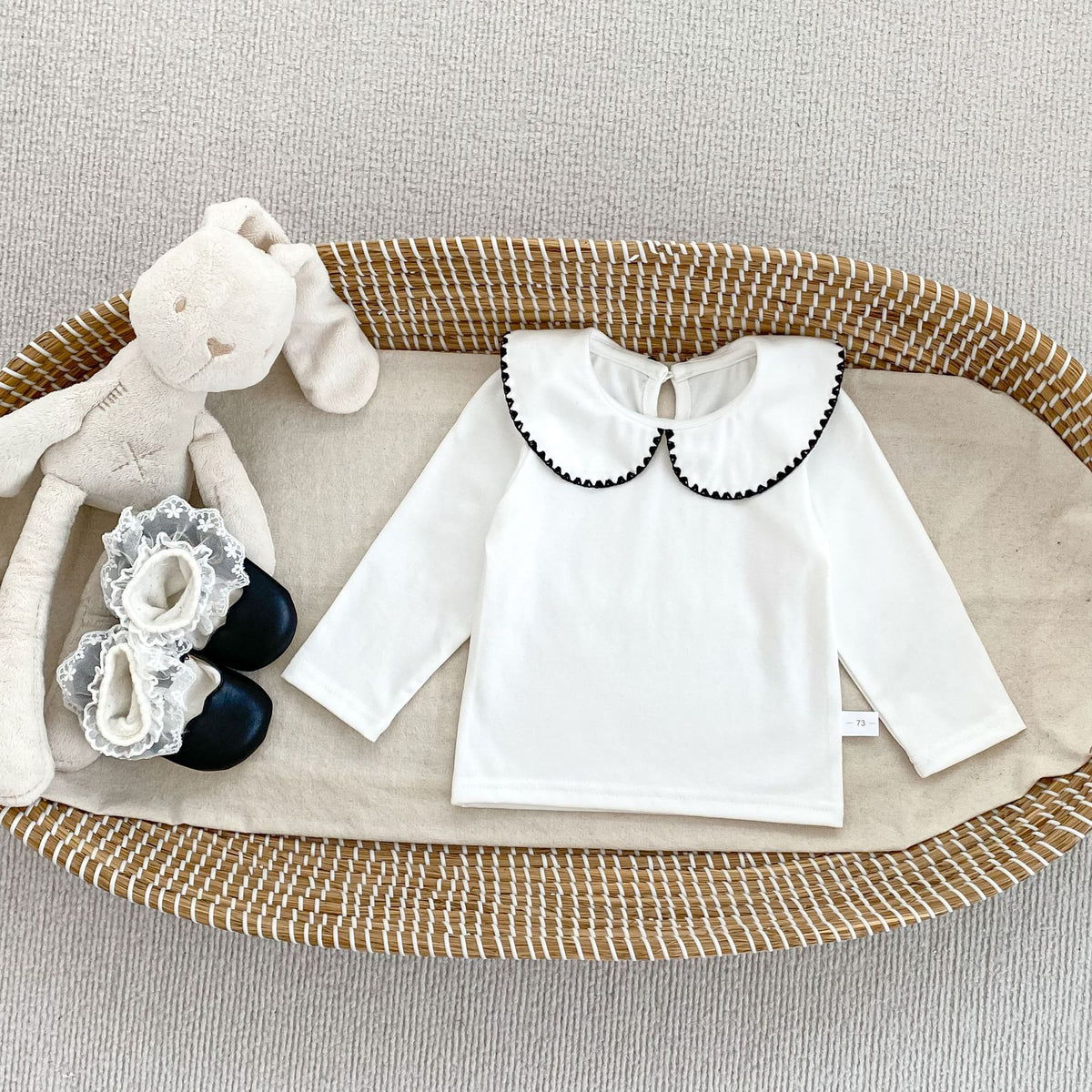 GK26100608秋季女寶寶圓點背心裙女小童洋氣蝴蝶結花苞襯衫打底衫套裝(2套起批-可混搭)
