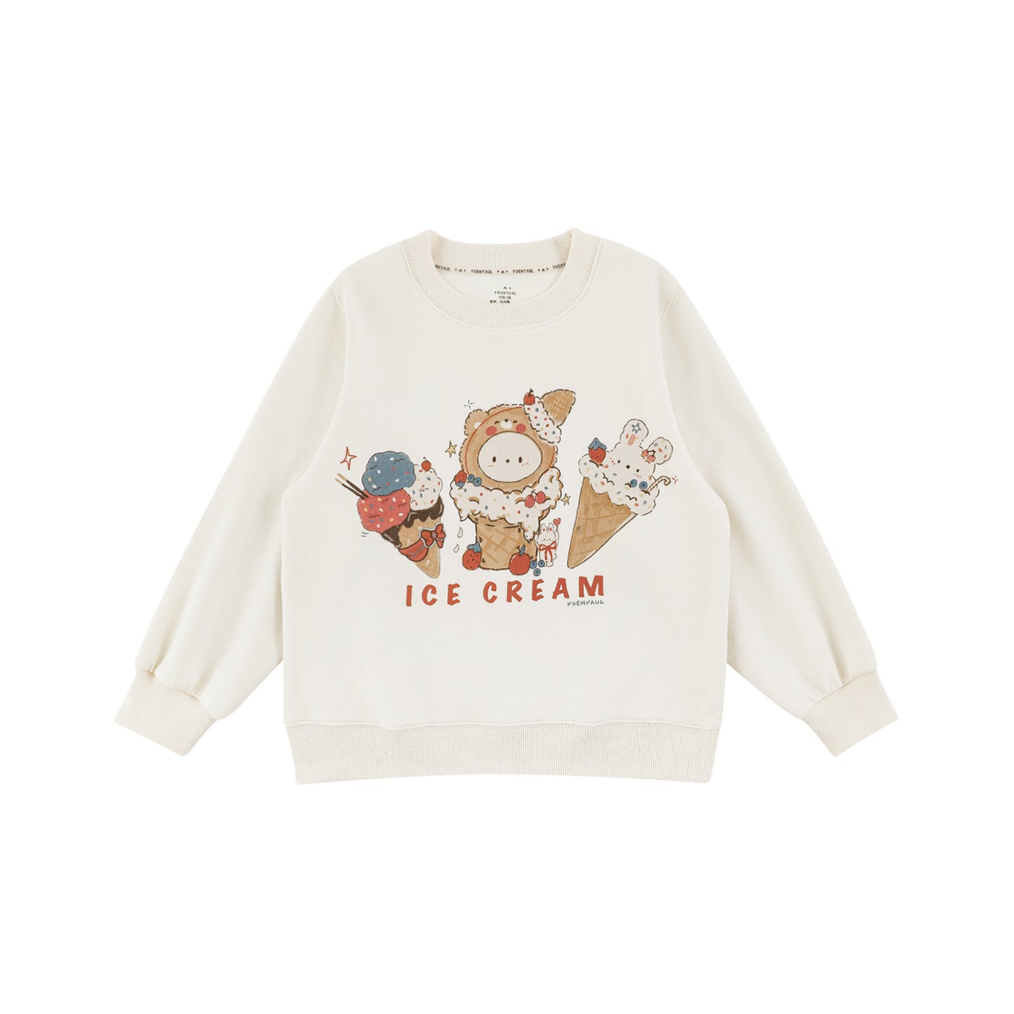 CA25112717女童百搭加絨衛衣2025秋季兒童童趣可愛百變卡通範保暖上衣長袖