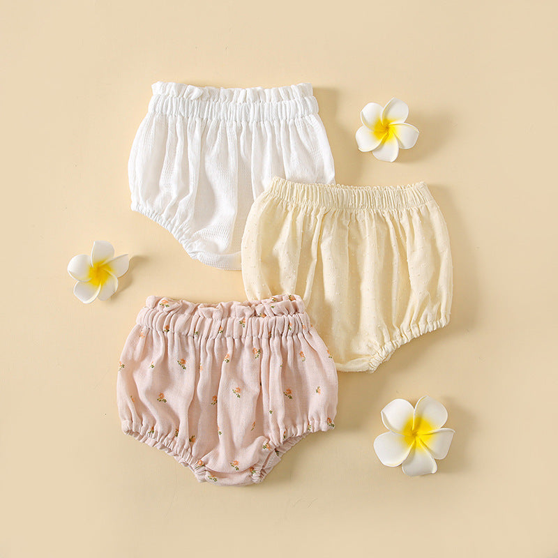 GF25061702ins韩版夏季韩国婴儿可爱印花潮搭大PP南瓜短裤男女宝宝宽松 裤子