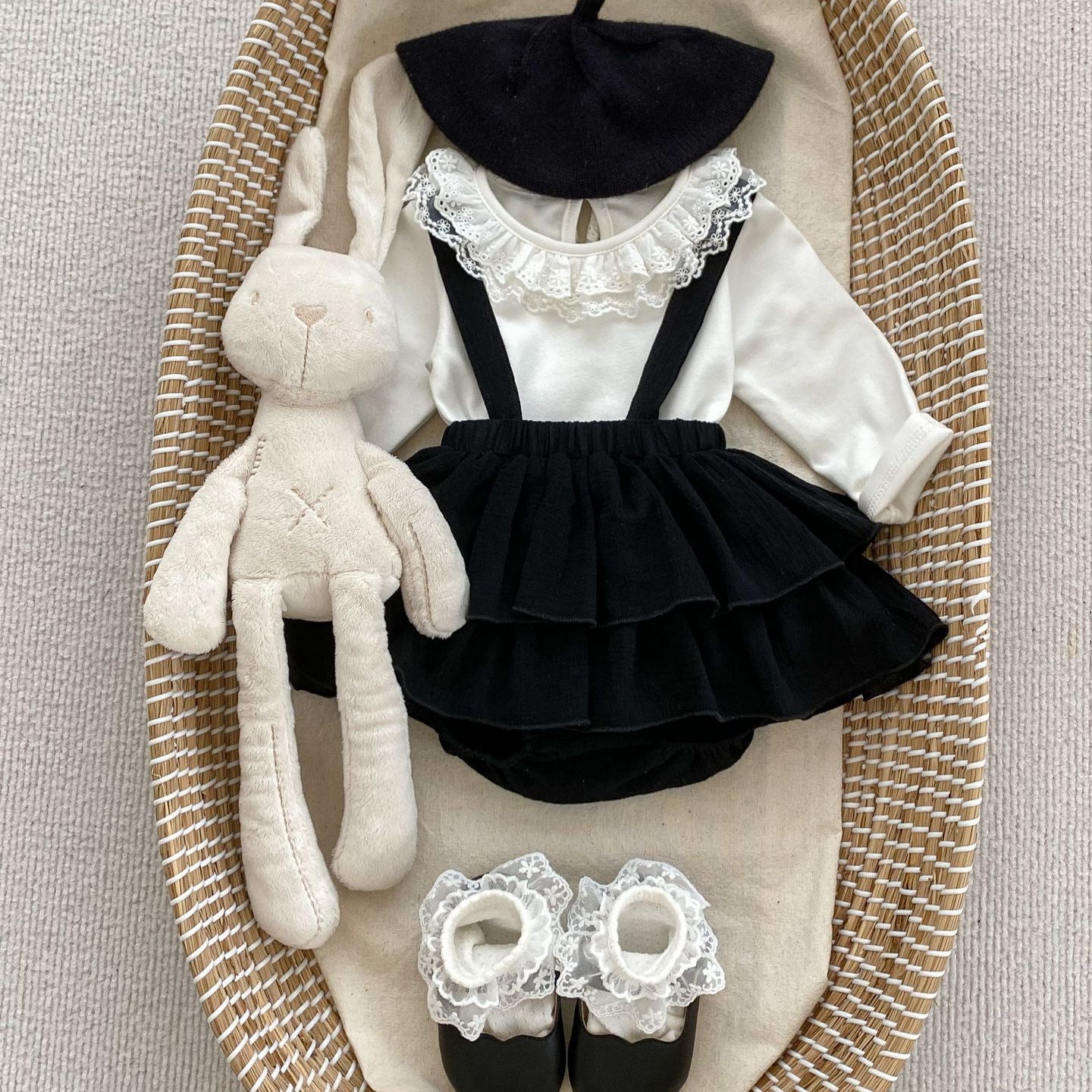 GK25121815春秋新款新生兒打底衫韓版女童純種蕾絲領長袖娃娃衫色打底衣(➡️2件或2套起,廠商才有出貨)(可以混搭開頭GK商品)