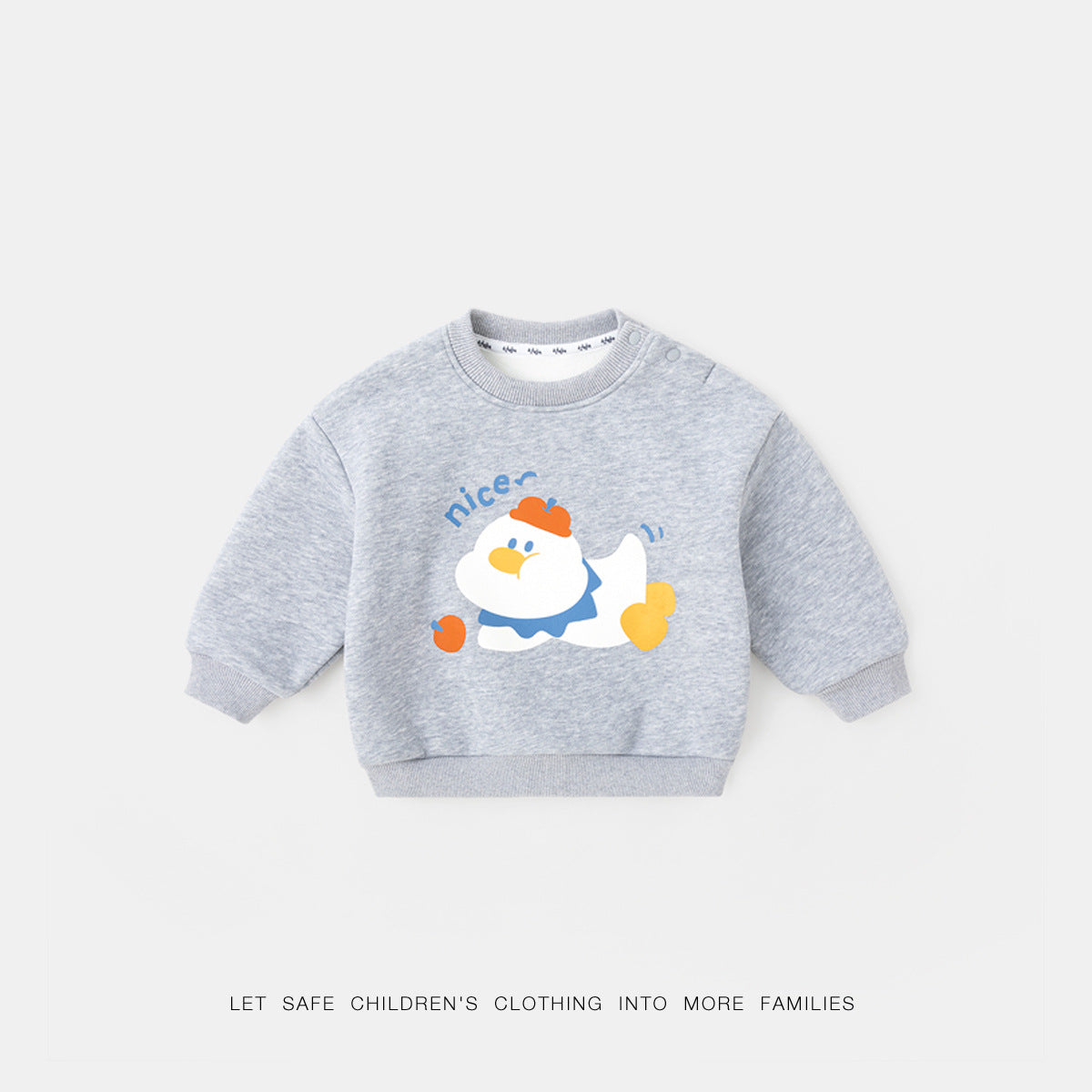 CA25112705男童加絨衛衣冬季新款兒童上衣洋氣女童衣服男童裝加絨冬裝類潮