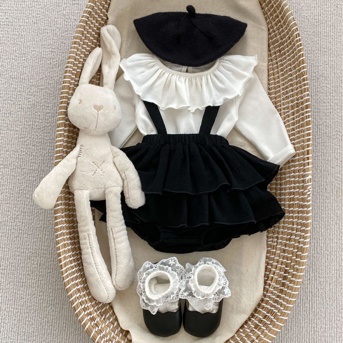 GK25121815春秋新款新生兒打底衫韓版女童純種蕾絲領長袖娃娃衫色打底衣(➡️2件或2套起,廠商才有出貨)(可以混搭開頭GK商品)