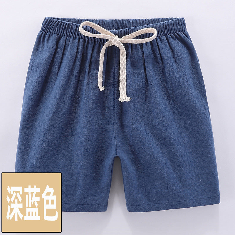 CK26050523兒童短褲純棉夏季薄型男童五分運動休閒家居褲女童小孩寶寶熱褲子(9-12天到貨)