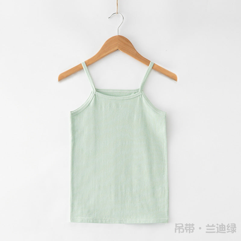 CK26050520兒童小背心夏季純棉萊卡薄型男童女童童裝吊帶衫內穿打底背心(9-12天到貨)