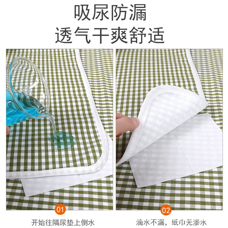 Z25040128苧麻夏季涼席隔尿墊防水透氣寶寶兒童阿姨墊可洗夏天清涼隔尿墊