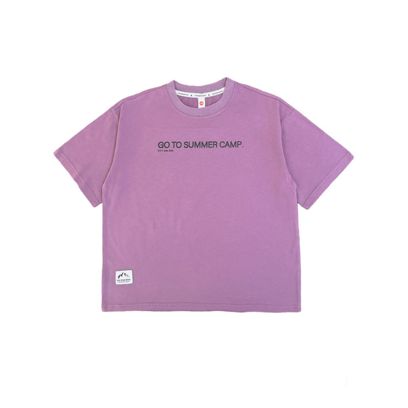 FK26032001山系戶外童裝襯衫夏季新款兒童短袖t男童露營風上衣寶寶棉衣服現貨(FK開頭~需混搭3件~廠商才有出貨哦)(品質很好,請放心購買)