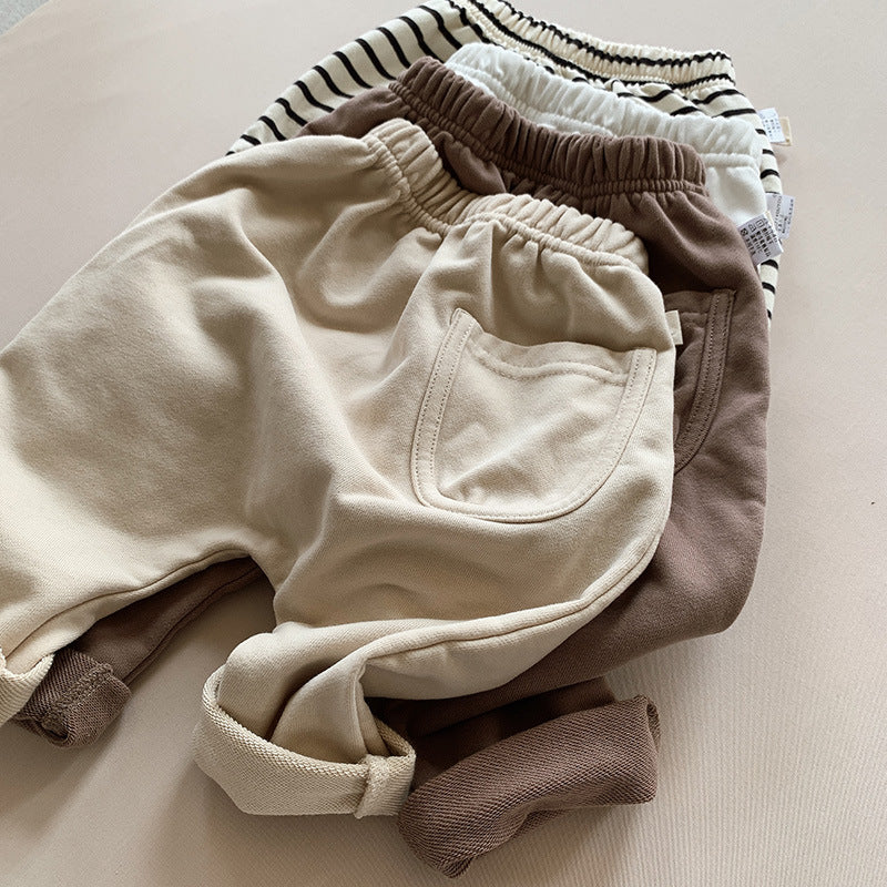 Z26010233寶寶PP褲2026春秋新款男童哈倫褲女寶寶休閒休閒外穿褲子兒童童裝