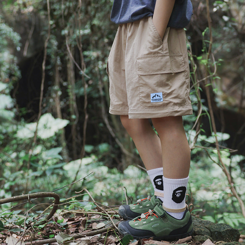 FK26032009猿寶社2026春季新款兒童戶外速乾工裝褲子男童可感腿褲批發(FK開頭~需混搭3件~廠商才有出貨哦)(品質很好,請放心購買)