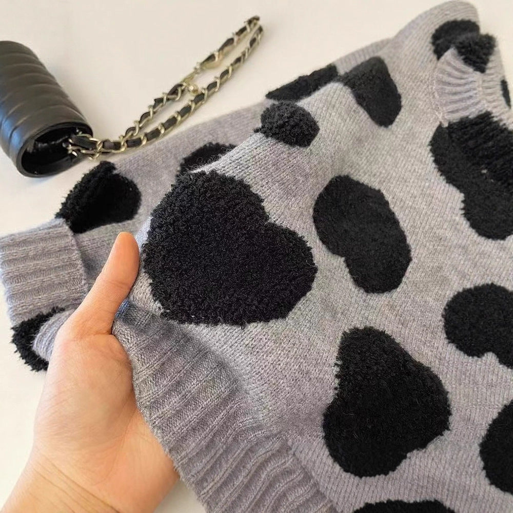 CF25091909韓國女童毛衣新款秋冬季加厚男女孩針織衫洋氣保暖兒童秋冬上衣