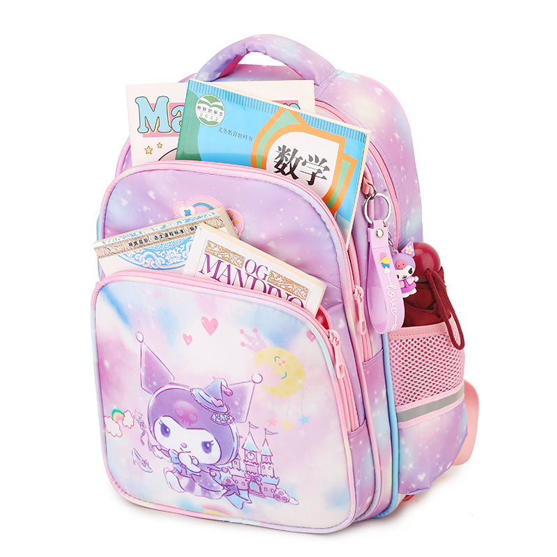 Z25022304卡通拉桿書包女兒童小學生一三四五到六年級2024新款護脊雙肩背包