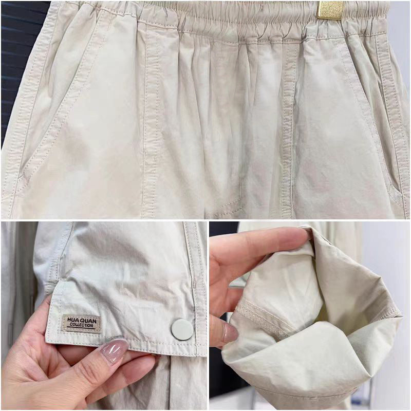 FO26062610男童褲子新款薄款兒童休閒百搭褲子中大童長褲夏季男孩工裝褲外貿