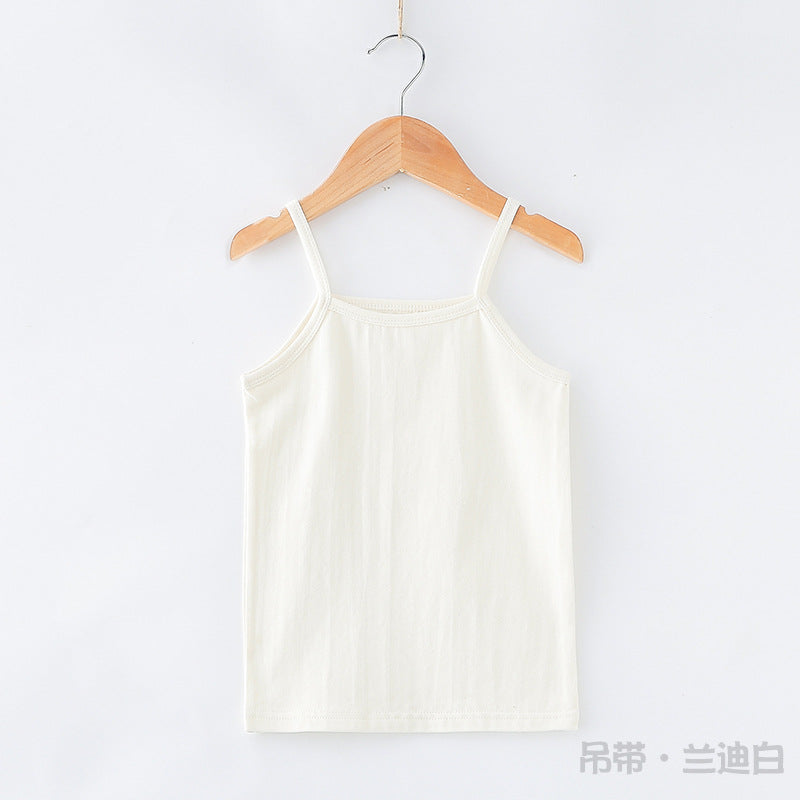CK26050520兒童小背心夏季純棉萊卡薄型男童女童童裝吊帶衫內穿打底背心(9-12天到貨)