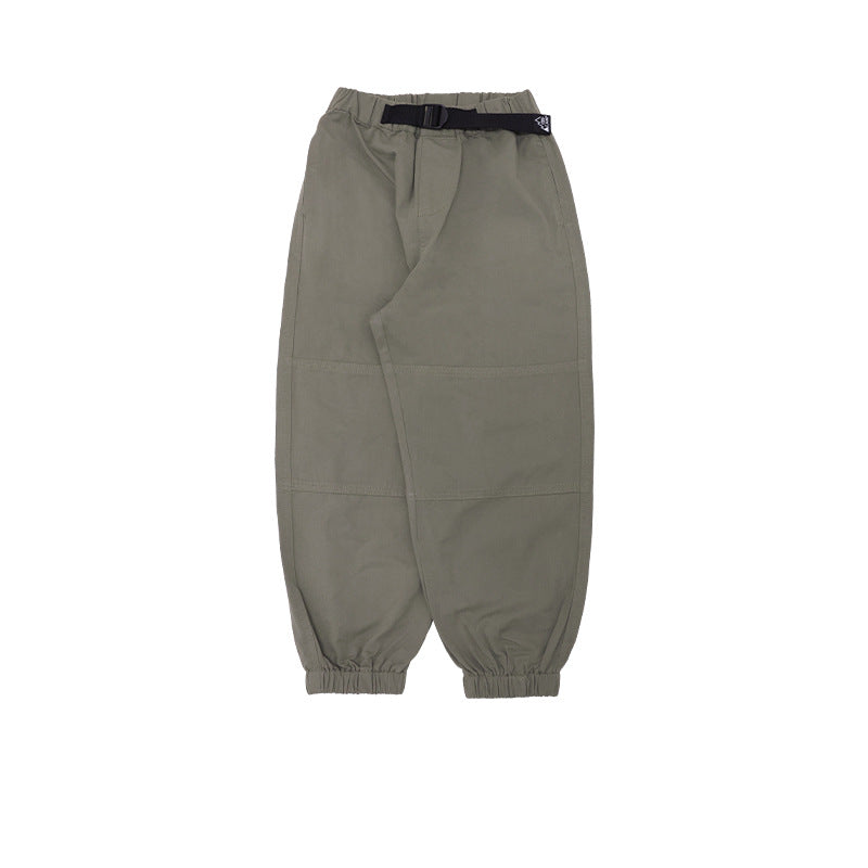 FK26032006男童褲2026春季新款戶外兒童純色束腳長褲中大童山系耐磨工裝褲(FK開頭~需混搭3件~廠商才有出貨哦)(品質很好,請放心購買)