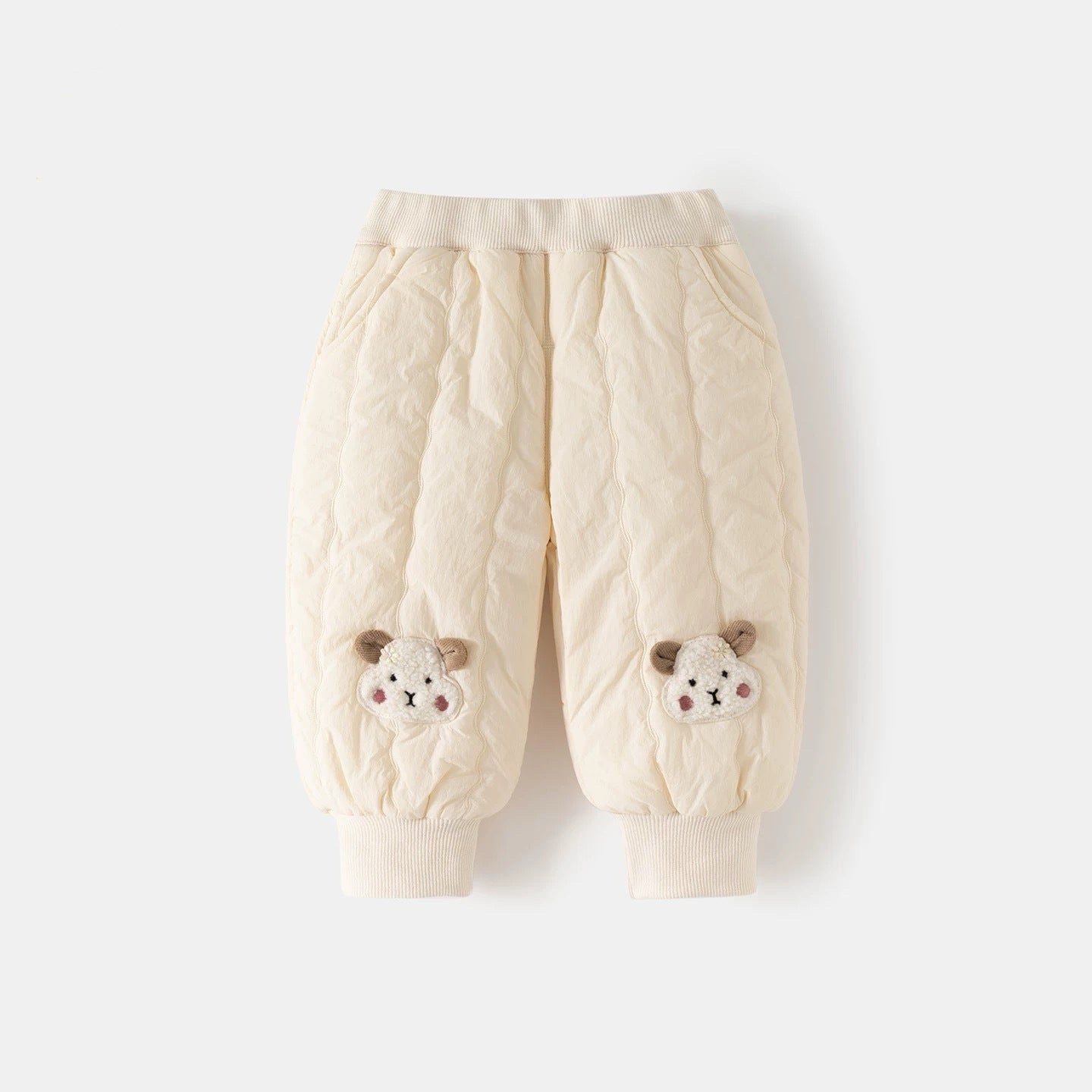 GL25122504女童褲寶寶加絨夾棉運動衛褲冬裝2025新款兒童洋氣保暖棉褲冬季