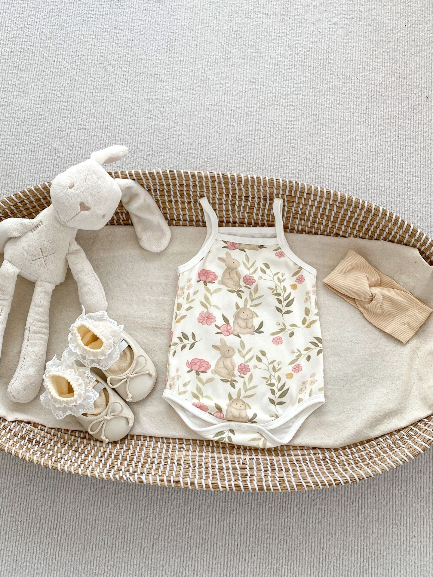 GN26030909新款嬰兒夏季連身衣薄無袖包無人機衣可愛兔子吊帶哈衣寶寶衣服(2件起批)GN開頭需下單2款才有出貨,可混搭