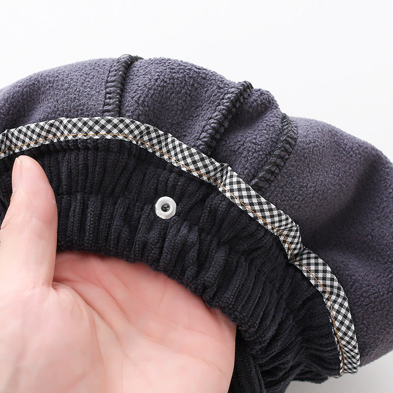 Z26010117男童冬季加絨褲子2025兒童燈芯絨洋氣加厚中小童秋冬一體加絨休閒褲