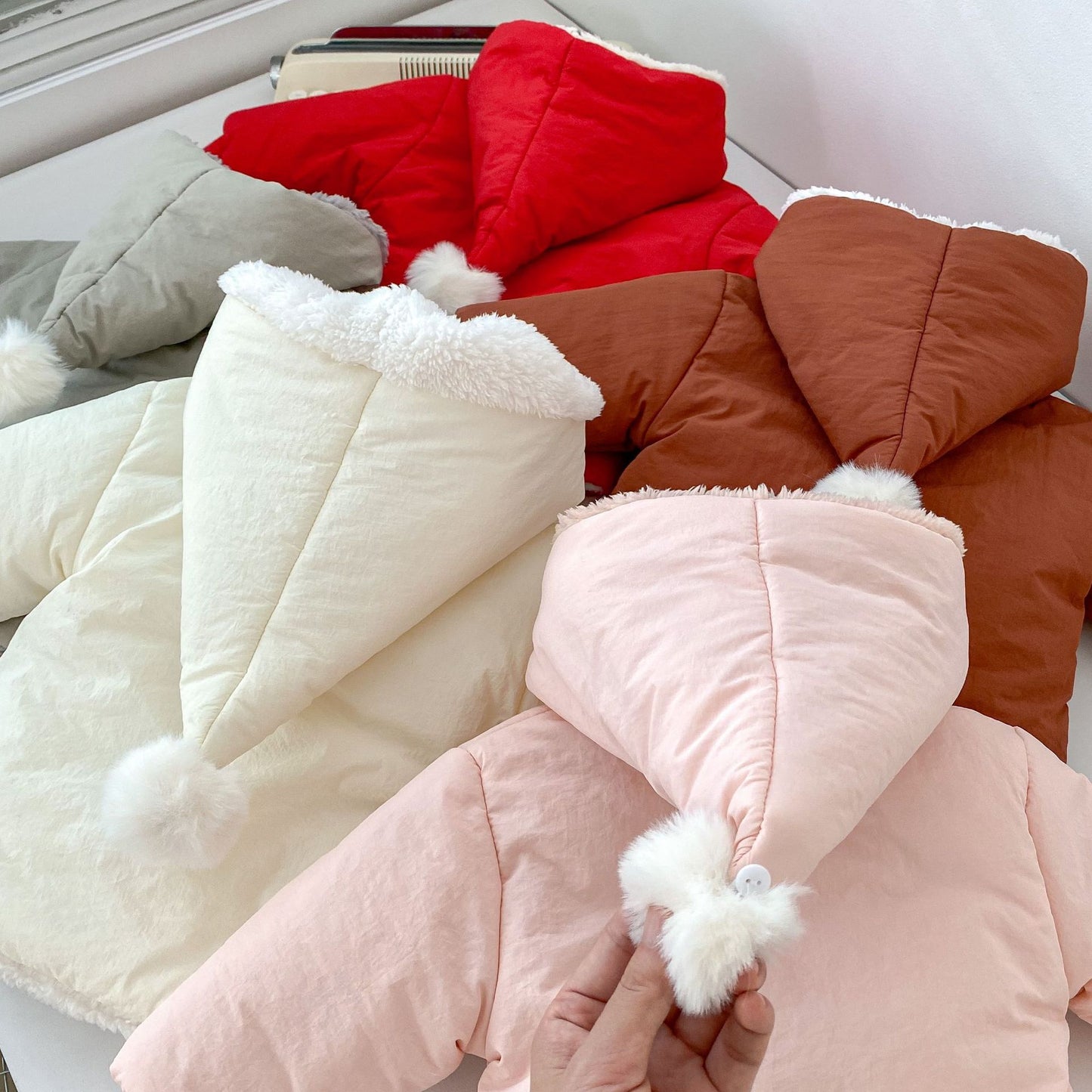 GK25121817冬季兒童棉外套韓版百搭加絨嬰兒棉衣加厚保暖連帽棉質外套(➡️2件或2套起,廠商才有出貨)(可以混搭開頭GK商品)