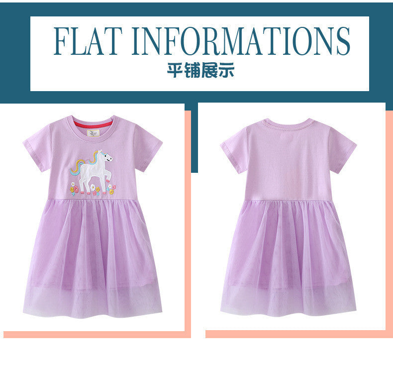 E26040803歐美跨國公主裙兒童夏款女童女童(有需要此款的先跟我查庫存,快沒貨了)