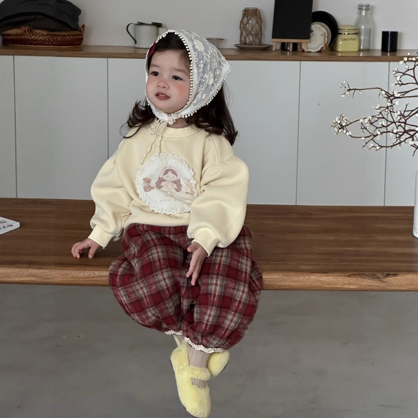 GN26012702兒童服飾2025秋冬嬰兒衣服加絨保暖韓版童裝冬季女童加厚衛衣套裝