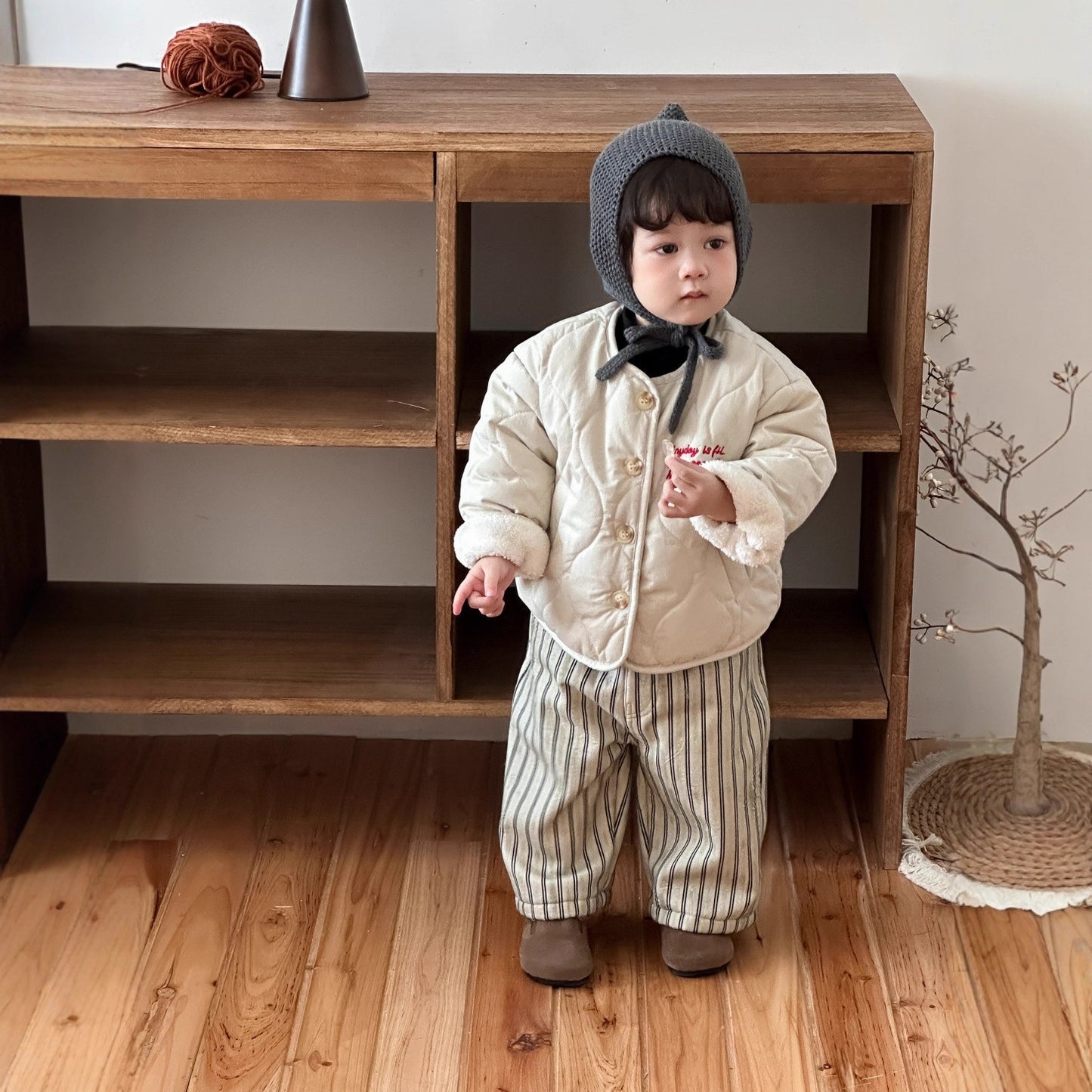 GN26012717兒童棉外套秋冬季2025新韓版童裝寶寶衣服秋冬款男童加厚套裝