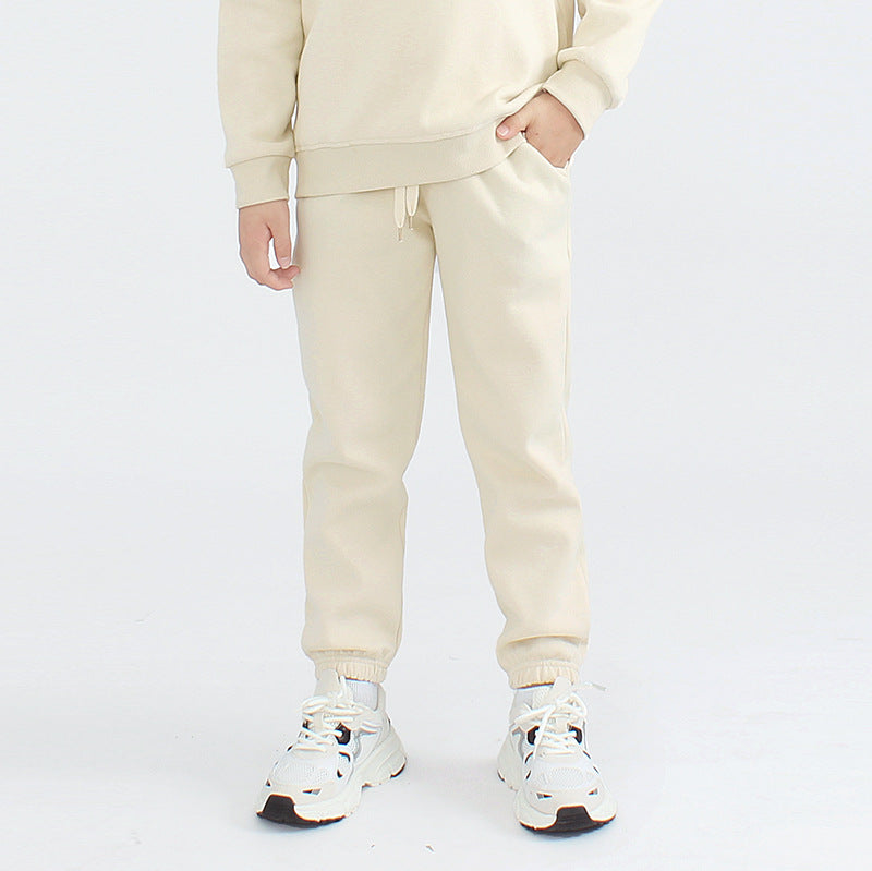 FI25101416秋季童褲韓版新款男童運動長褲大童純色休閒褲