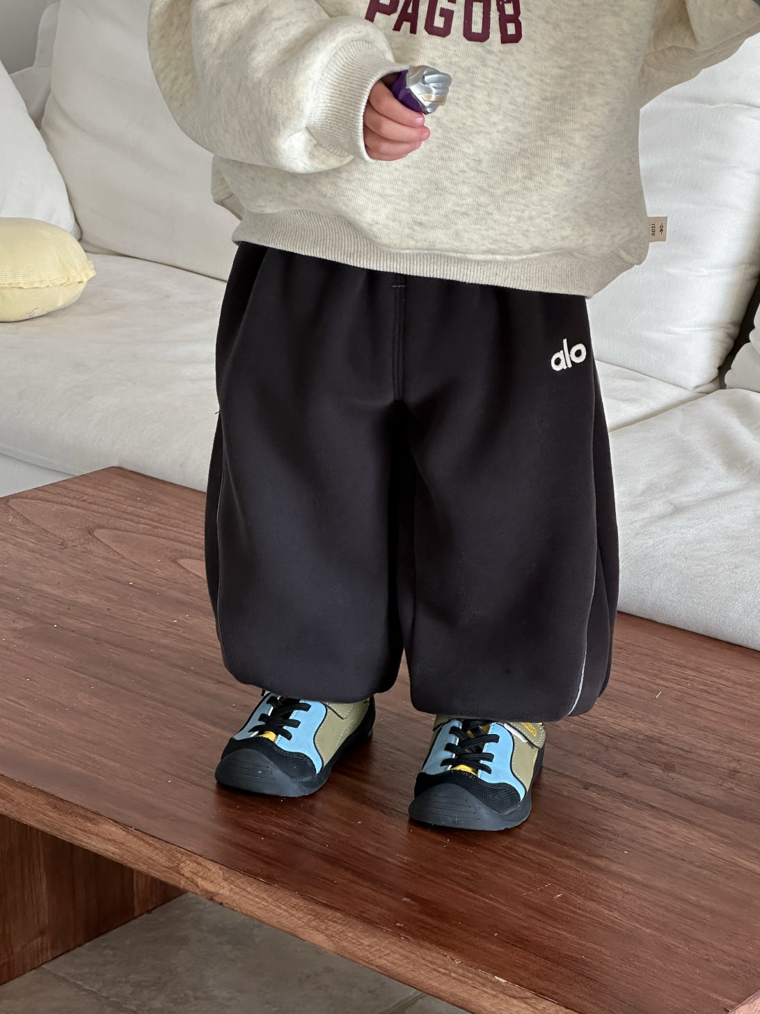 GN26012707兒童連帽衛衣加厚衛褲2025新款冬季韓版童裝寶寶冬裝男童加絨套裝