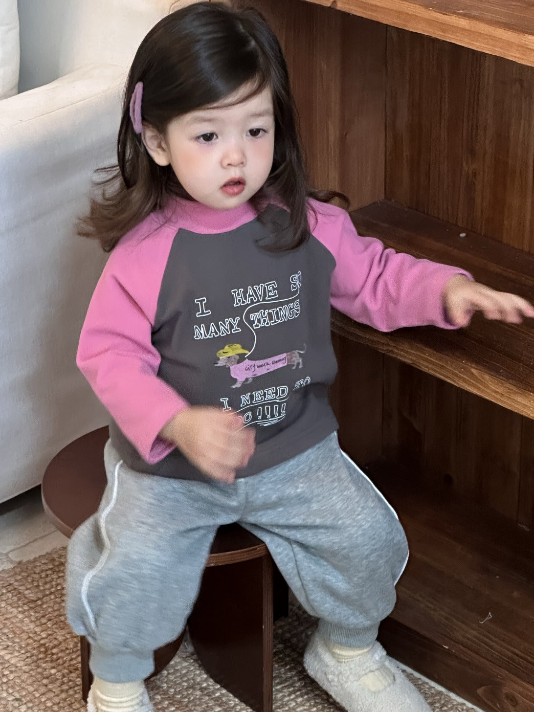 GN26012714兒童拉鍊冬裝童裝寶寶2025新款韓版裝男童加厚衛衣衛褲套裝