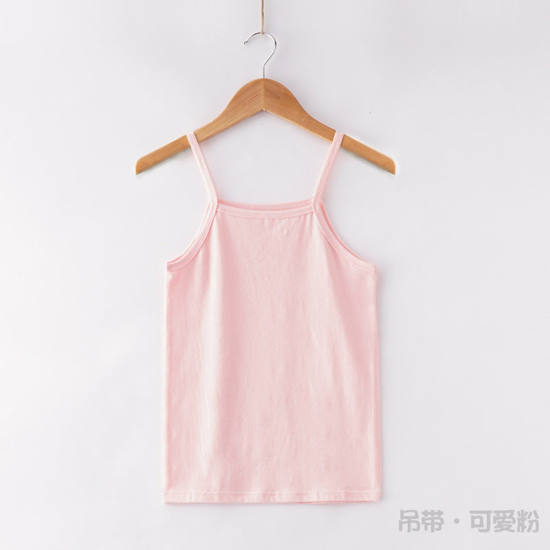 CK26050520兒童小背心夏季純棉萊卡薄型男童女童童裝吊帶衫內穿打底背心(9-12天到貨)