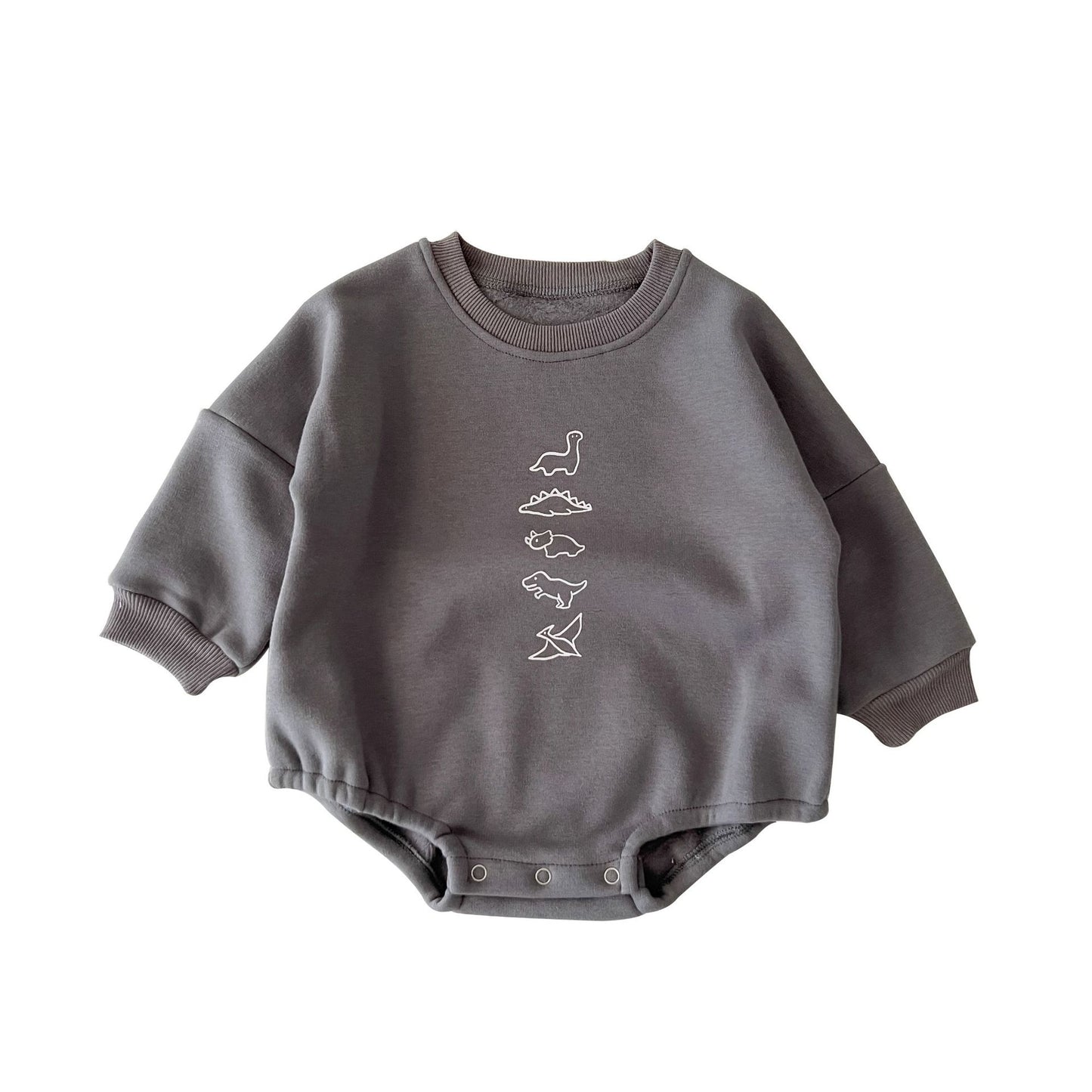 GK25121807加厚寶寶衣服冬季可愛恐龍包懶人衣爬爬服加絨保暖三角哈衣(➡️2件或2套起,廠商才有出貨)(可以混搭開頭GK商品)