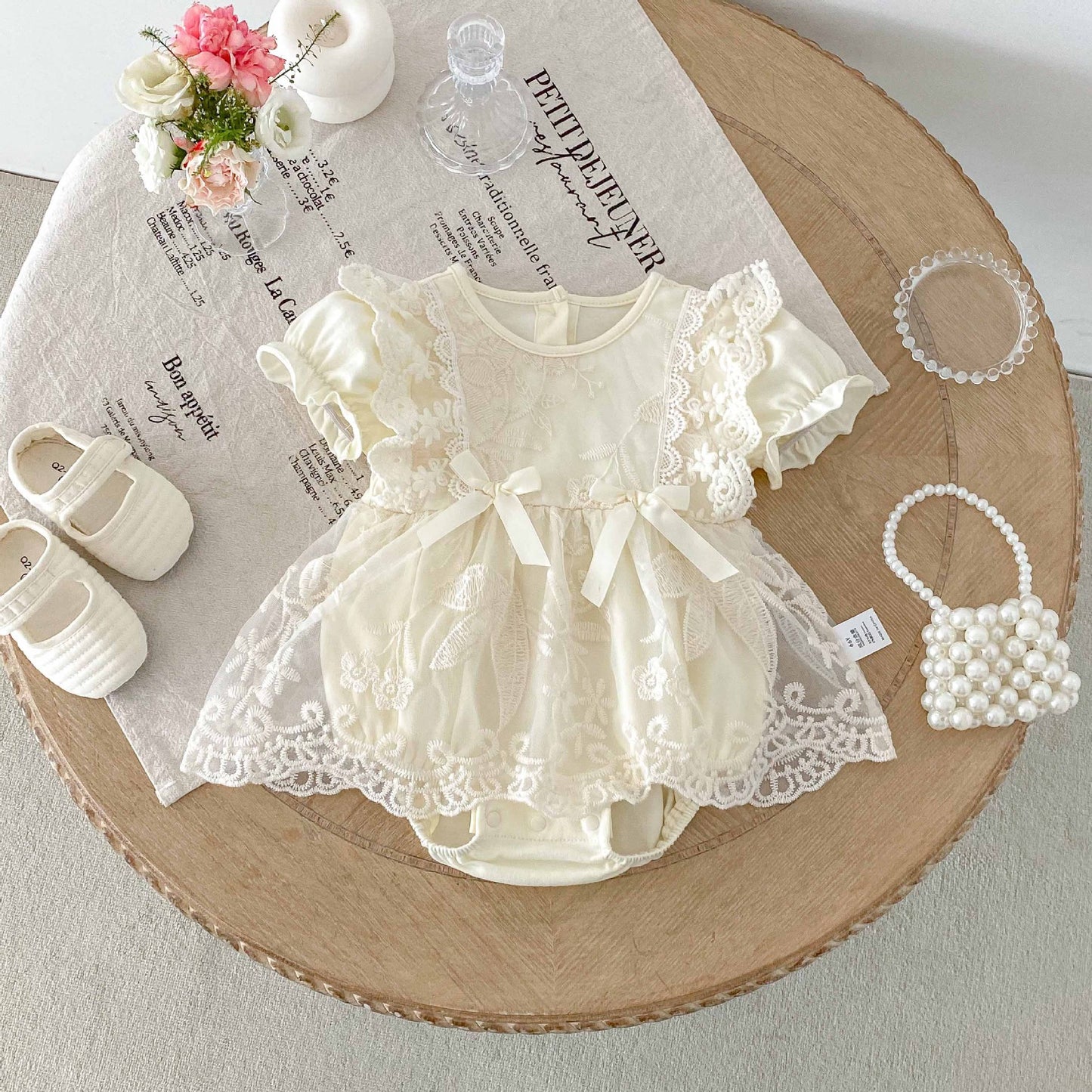 26071608新生兒衣服夏裝新生兒女寶寶連身衣滿月哈衣夏季薄包屁衣純棉