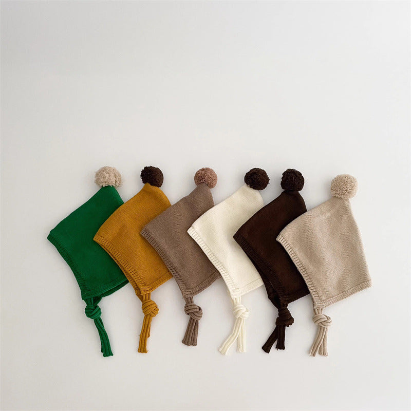 Z26010239秋季韓國兒童帽子冬季新款洋氣針織男童女童寶寶護耳帽批發