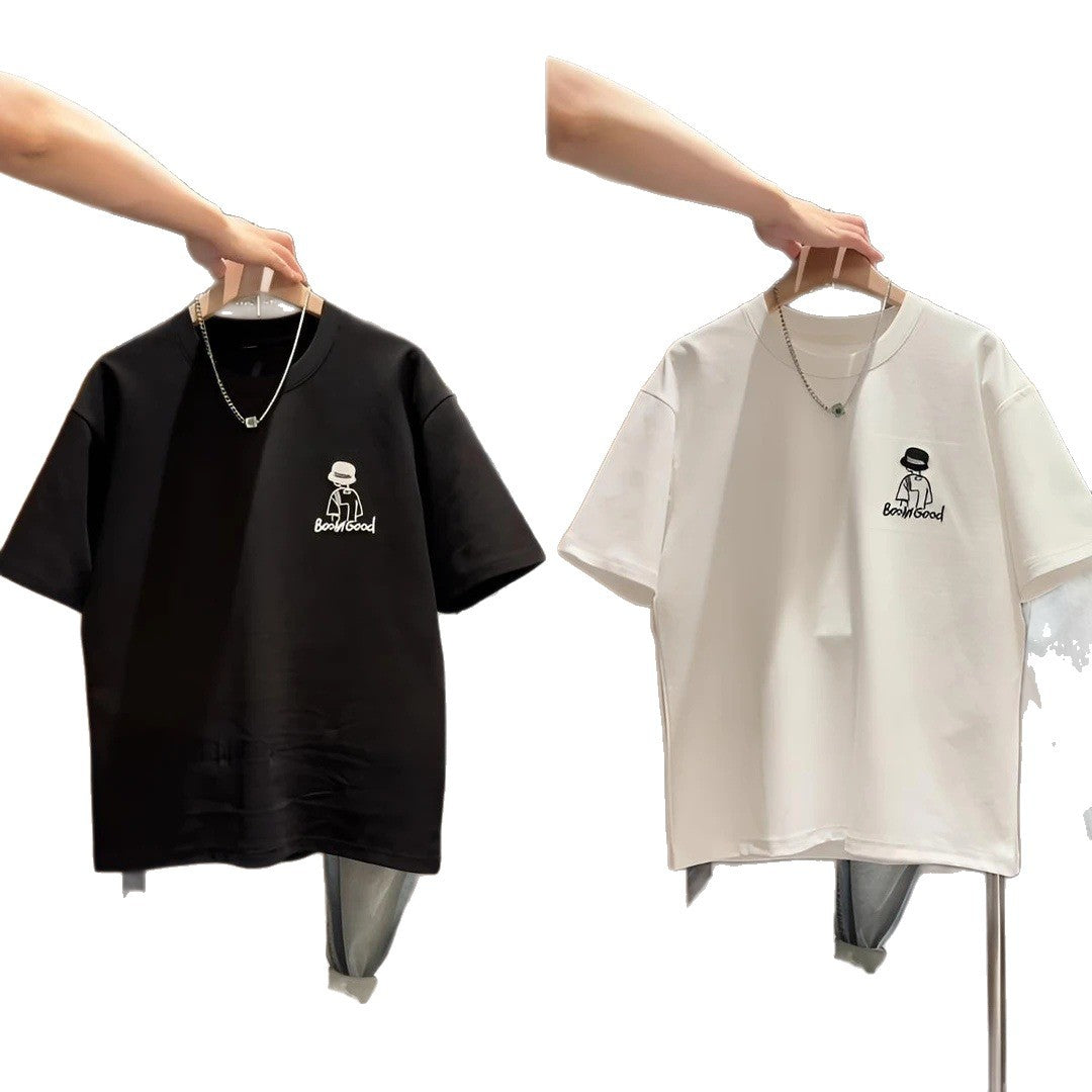 FO26062613 100%純棉兒童T恤短袖外貿品質新款春夏款中大男童夏季半袖上衣潮T
