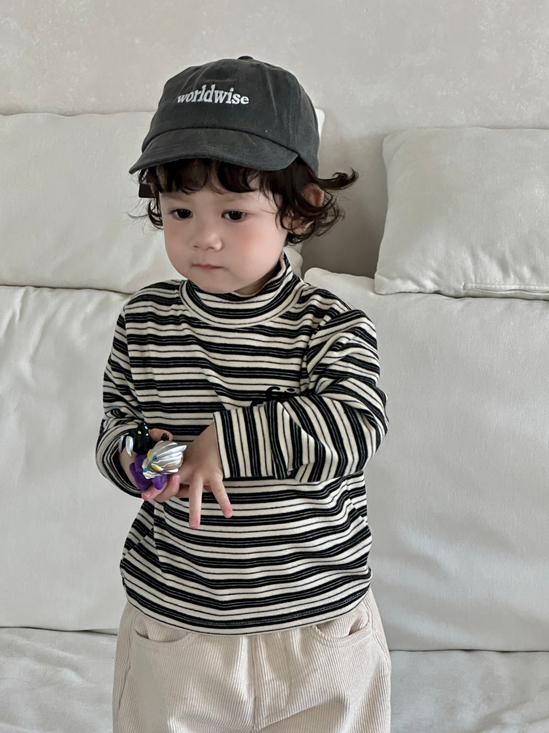 GN26012709兒童雙層棉馬甲裙2025新款秋冬裝打底衫韓版童裝男童加厚套裝