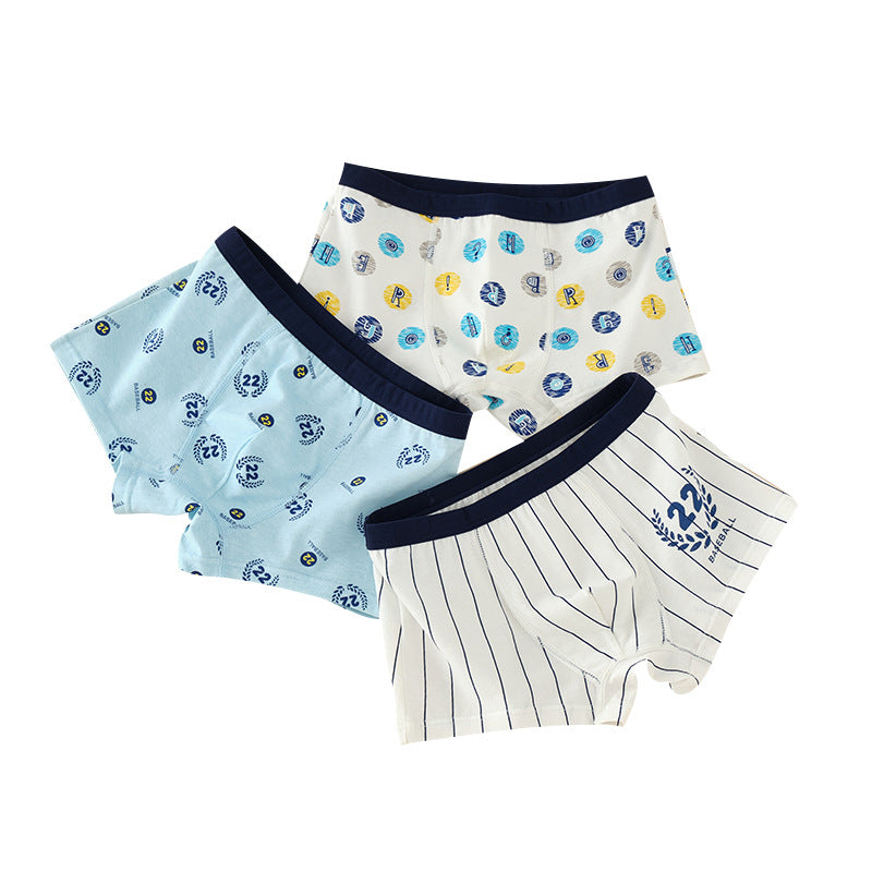 Z25040110男童內褲純棉批發兒童中大童短褲青少年男生a類平角四角寶寶底褲