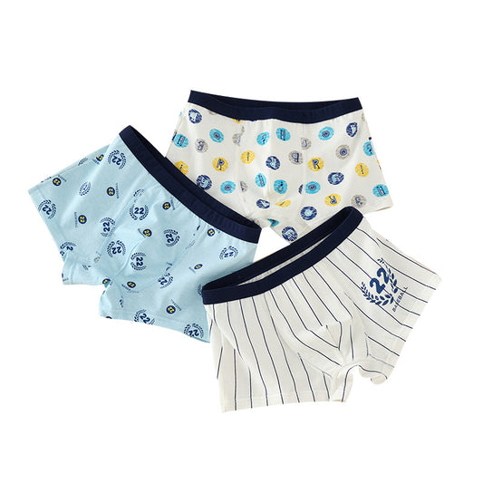 Z25040110男童內褲純棉批發兒童中大童短褲青少年男生a類平角四角寶寶底褲